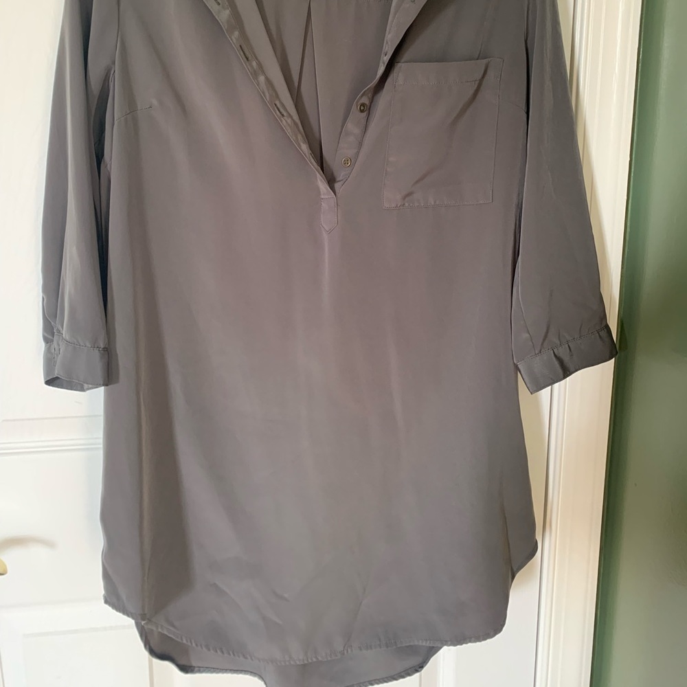 Army green shirt dress